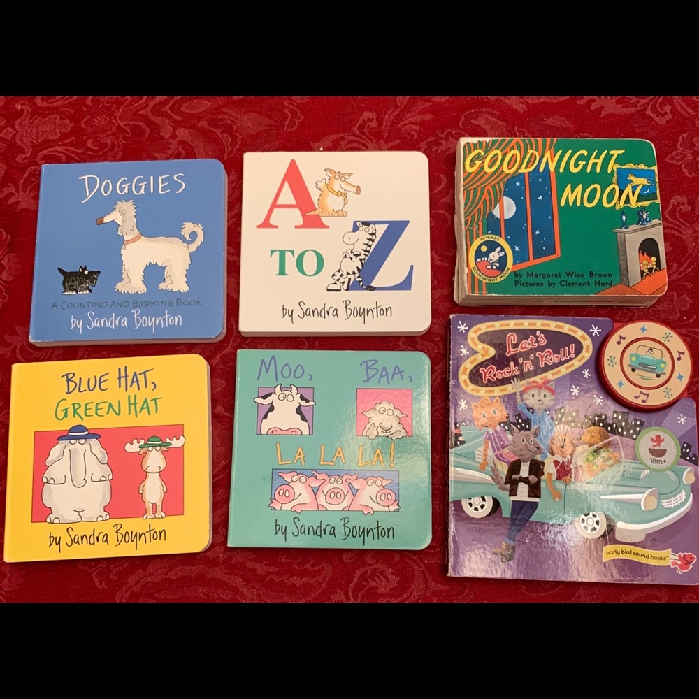 6 toddler board books